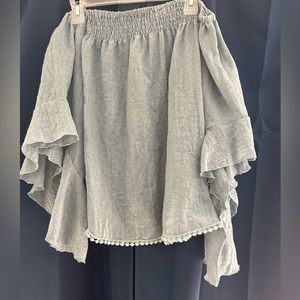 Off the shoulder blue top! Women’s size XL